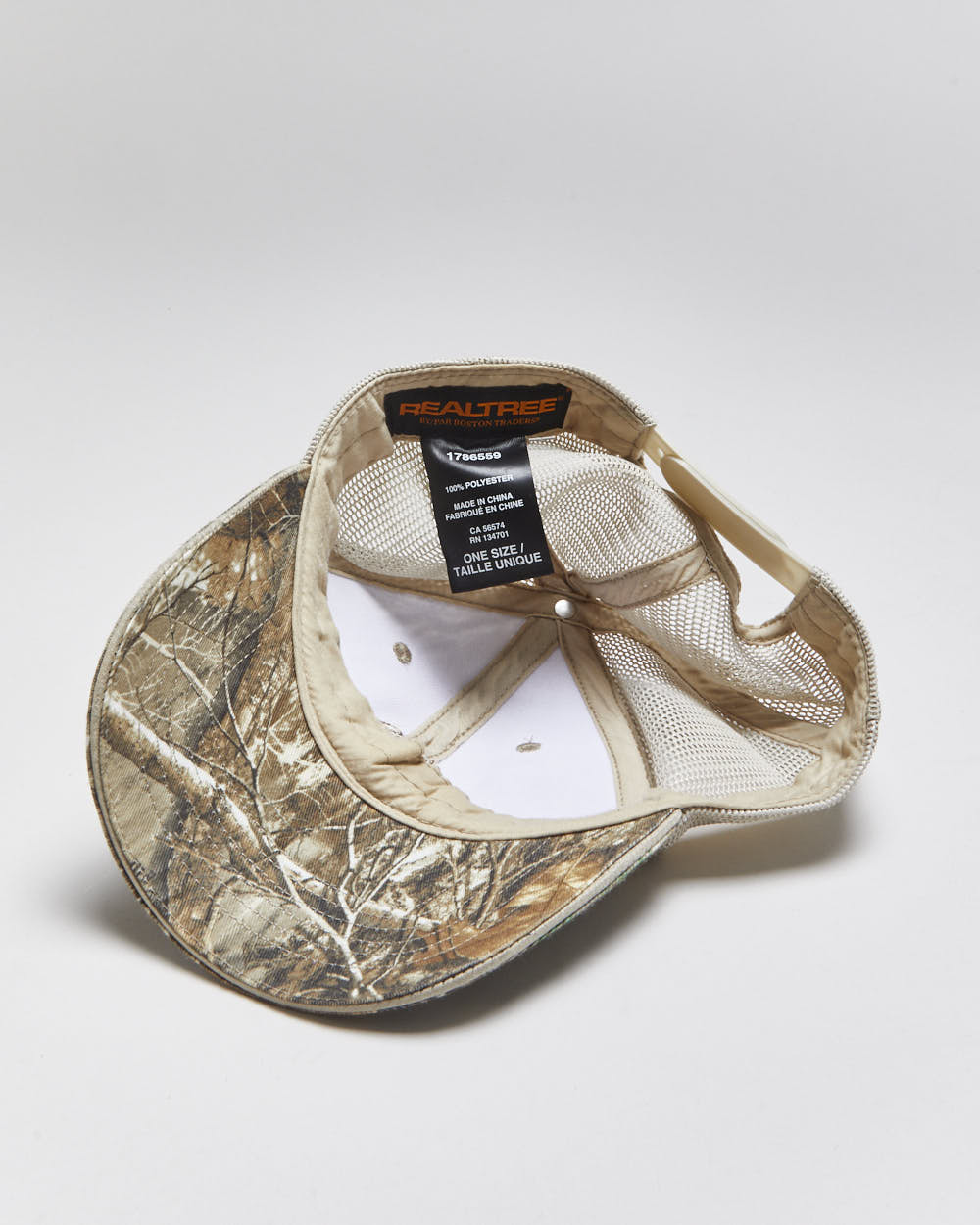 Vintage Y2K 00s Realtree Embroidered Camo Trucker Hat - OS