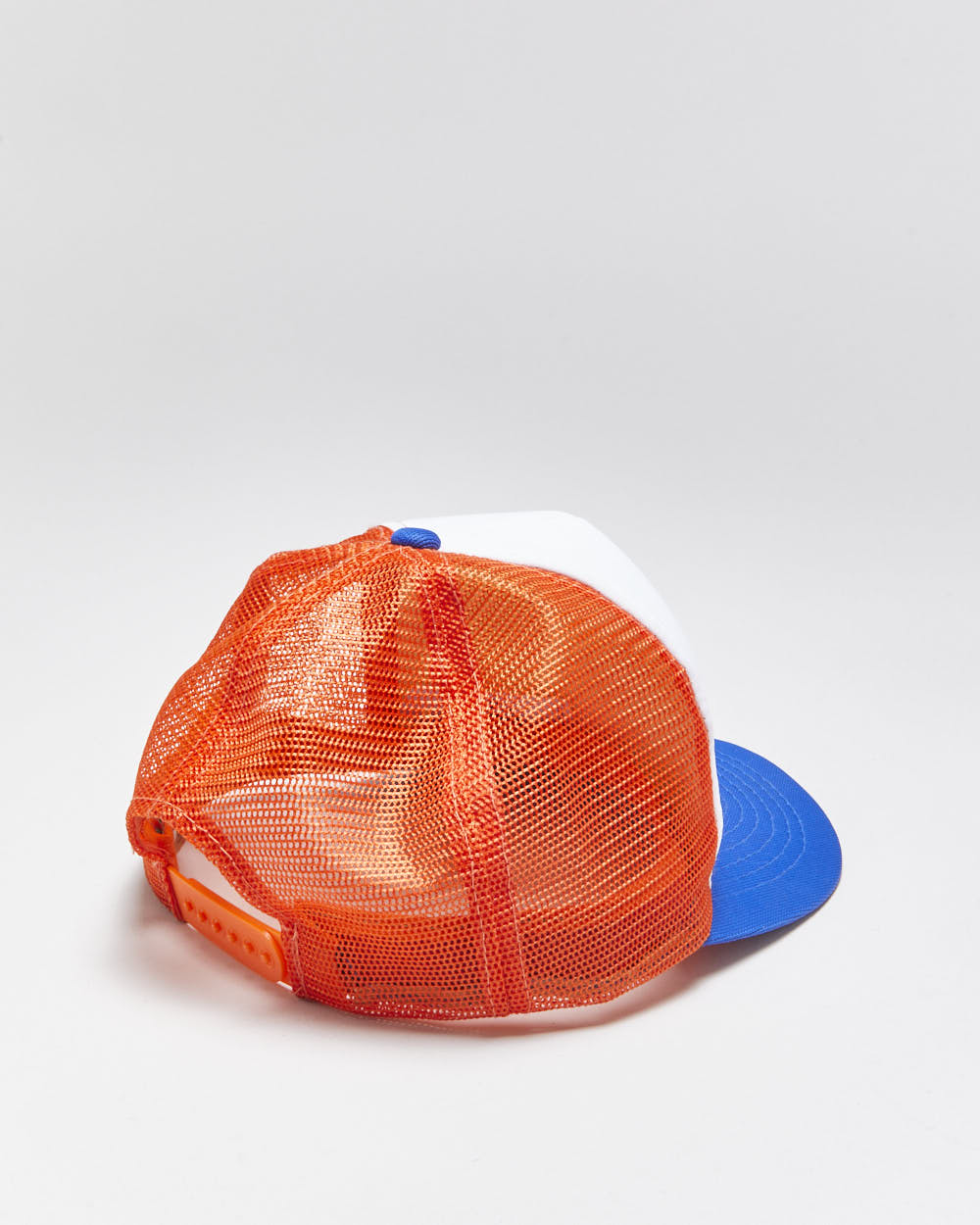 DS Vintage 1980s Gulf Oil Flat Brim AJM Trucker Hat - OS