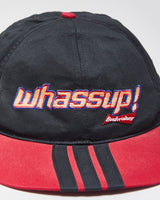 DS Vintage 1990s Budweiser Whassup! Leather Strap Flat Brim Baseball Cap - OS