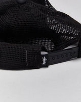 Vintage Stussy Embroidered Rope Peak Flat Brim Trucker Hat - OS