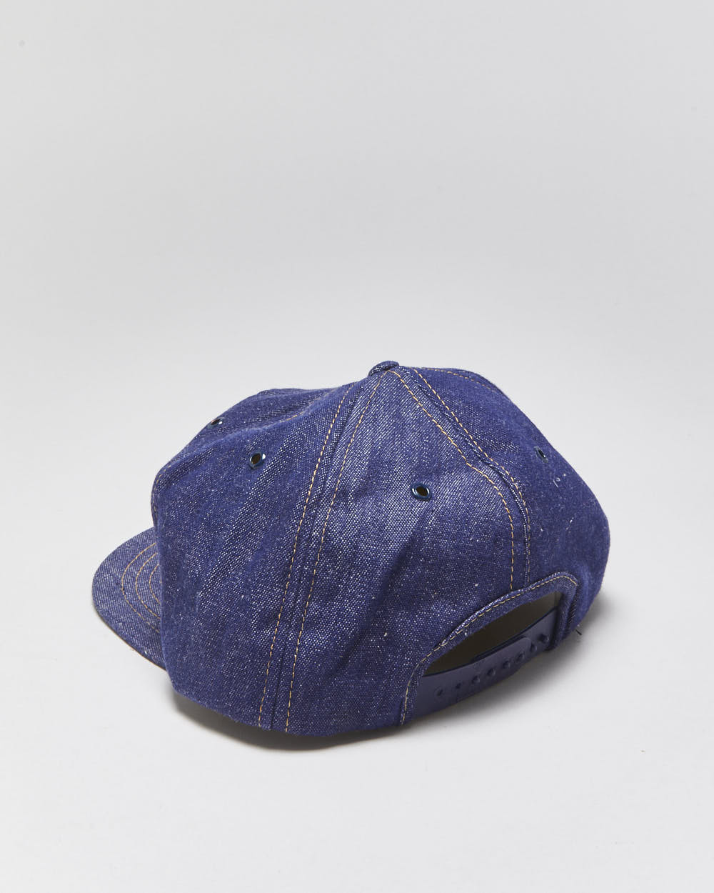 DS Vintage 1980s Big John's Denim Flat Brim Trucker Hat - OS