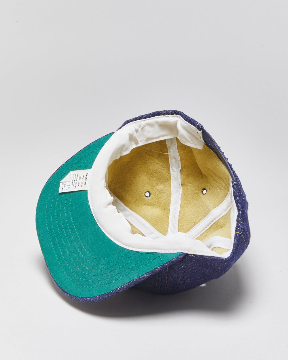 DS Vintage 1980s Big John's Denim Flat Brim Trucker Hat - OS