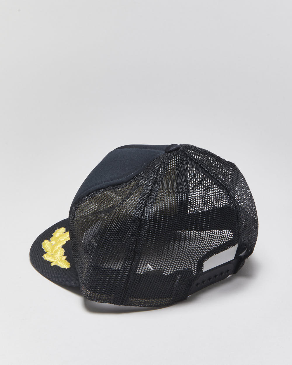 DS Vintage 1980s Bobocel Contracting Embroidered Golf Leaf Flat Brim Trucker Hat - OS