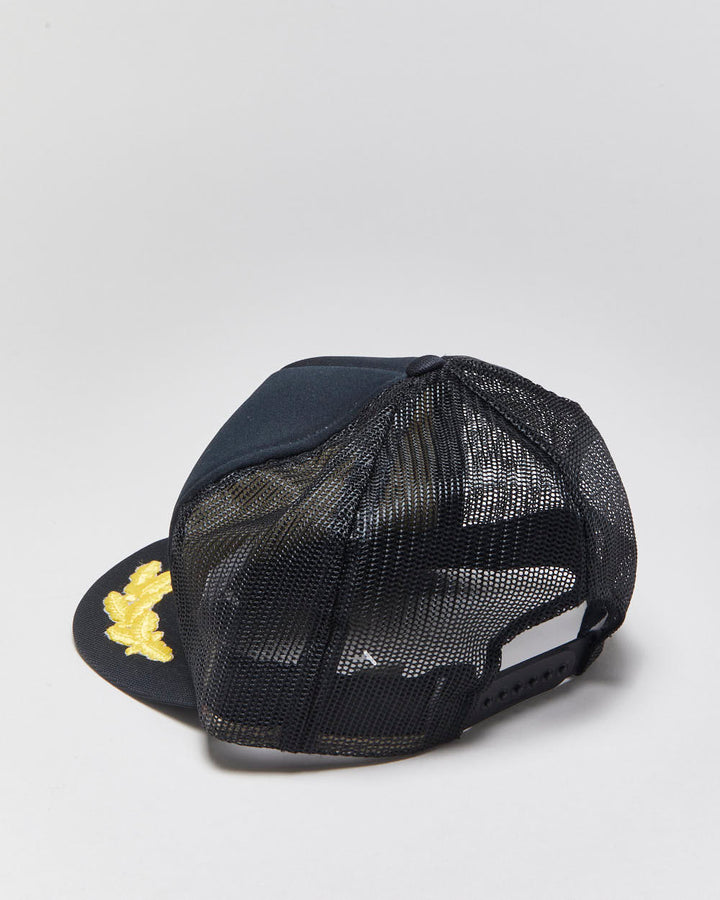 DS Vintage 1980s Bobocel Contracting Embroidered Golf Leaf Flat Brim Trucker Hat - OS