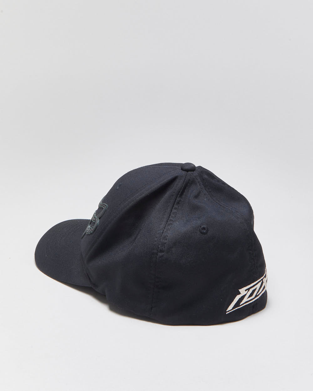 Vintage Y2K 00s Fox Racing Rubber Logo FlexFit Baseball Cap - L/XL