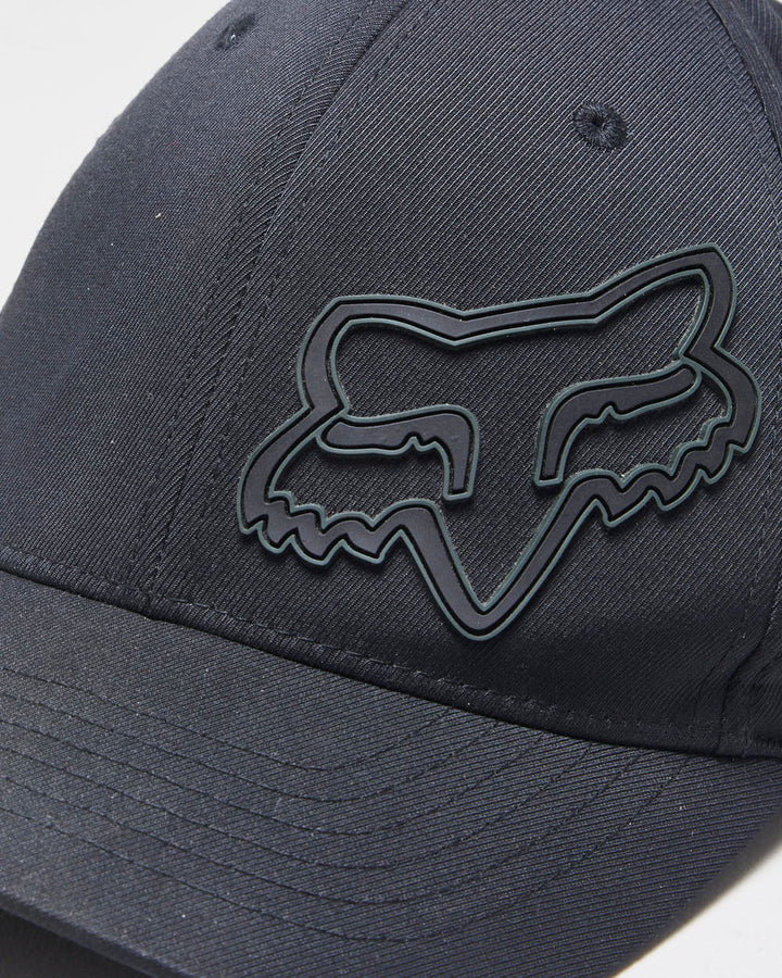Vintage Y2K 00s Fox Racing Rubber Logo FlexFit Baseball Cap - L/XL
