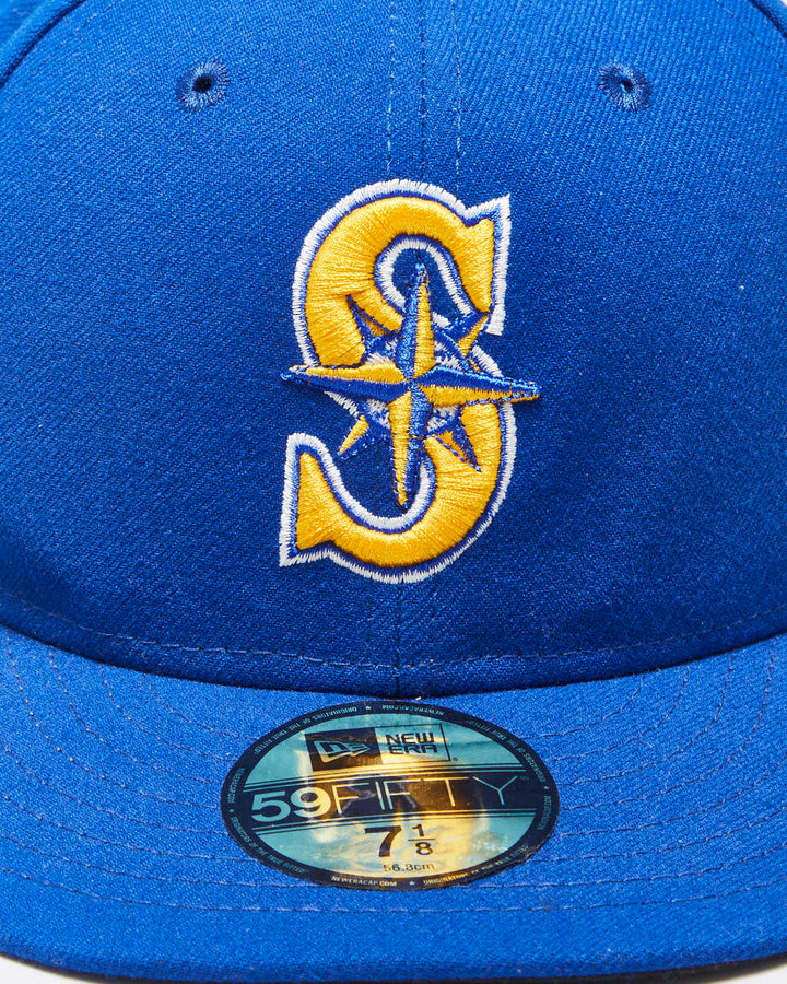 Vintage New Era 59Fifty San Jose Mariners Made In USA MLB Official On Field Fitted Baseball Cap - 7 1/8