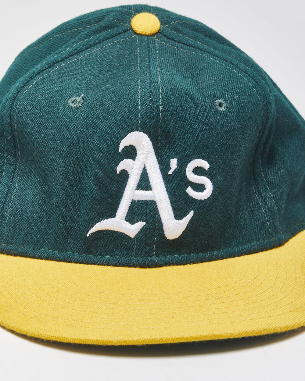 Vintage 1980s New Era Diamond Collection Wool Made In USA MLB Fitted Baseball Cap - 7 1/2