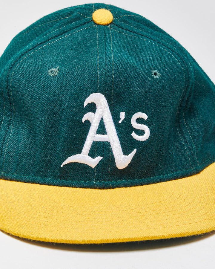 Vintage 1980s New Era Diamond Collection Wool Made In USA MLB Fitted Baseball Cap - 7 1/2