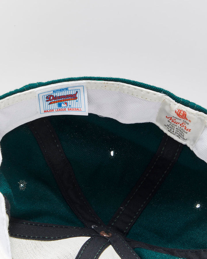 Vintage 1980s New Era Diamond Collection Wool Made In USA MLB Fitted Baseball Cap - 7 1/2