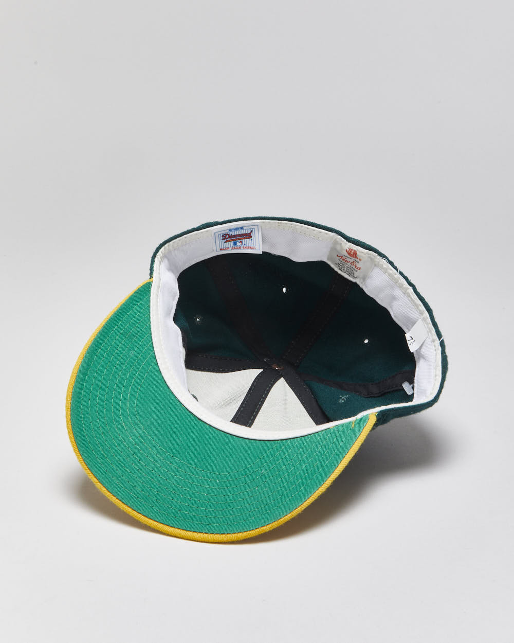 Vintage 1980s New Era Diamond Collection Wool Made In USA MLB Fitted Baseball Cap - 7 1/2