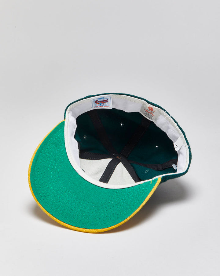 Vintage 1980s New Era Diamond Collection Wool Made In USA MLB Fitted Baseball Cap - 7 1/2