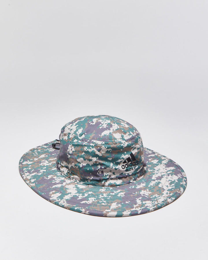 Adidas Golf Digi Camo A-Flex Waterproof Wide Brim Boonie Hat - S/M