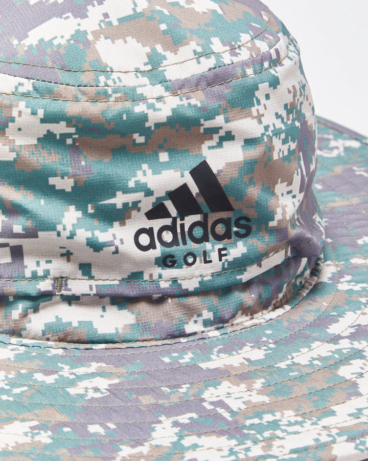Adidas Golf Digi Camo A-Flex Waterproof Wide Brim Boonie Hat - S/M