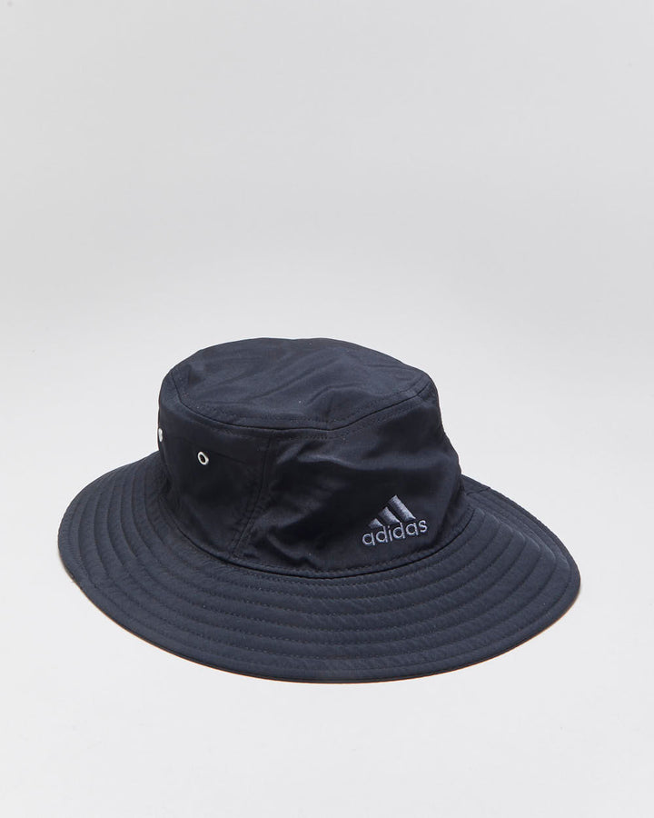Vintage Adidas Embroidered 3-Stripe Soft Shell Aeroready Boonie Hat - M