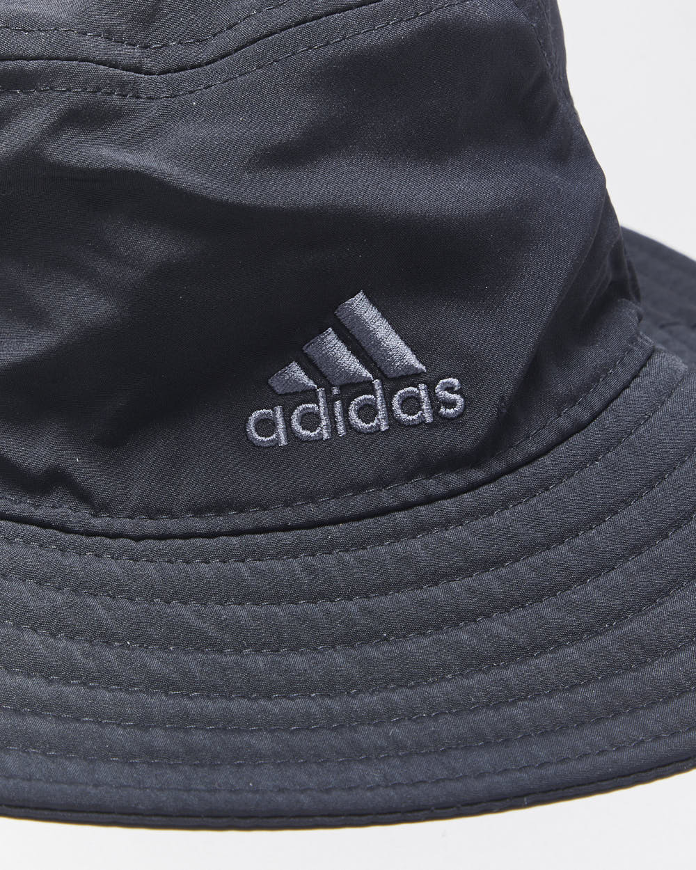 Vintage Adidas Embroidered 3-Stripe Soft Shell Aeroready Boonie Hat - M