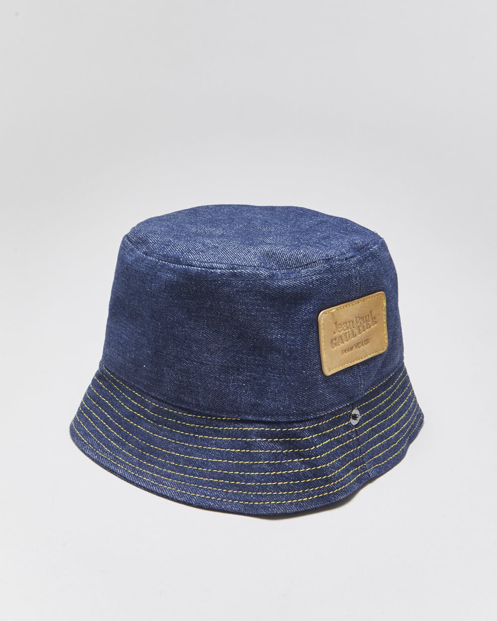 Vintage Jean Paul Gaultier PourVOUS Raw Denim Bucket Hat - S/M