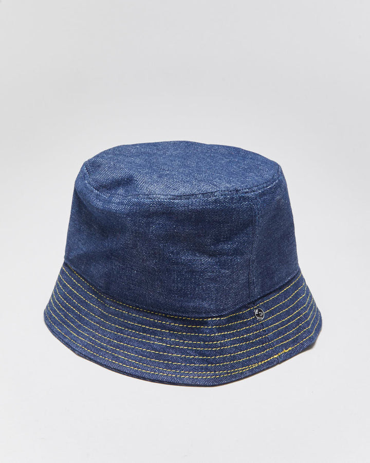 Vintage Jean Paul Gaultier PourVOUS Raw Denim Bucket Hat - S/M