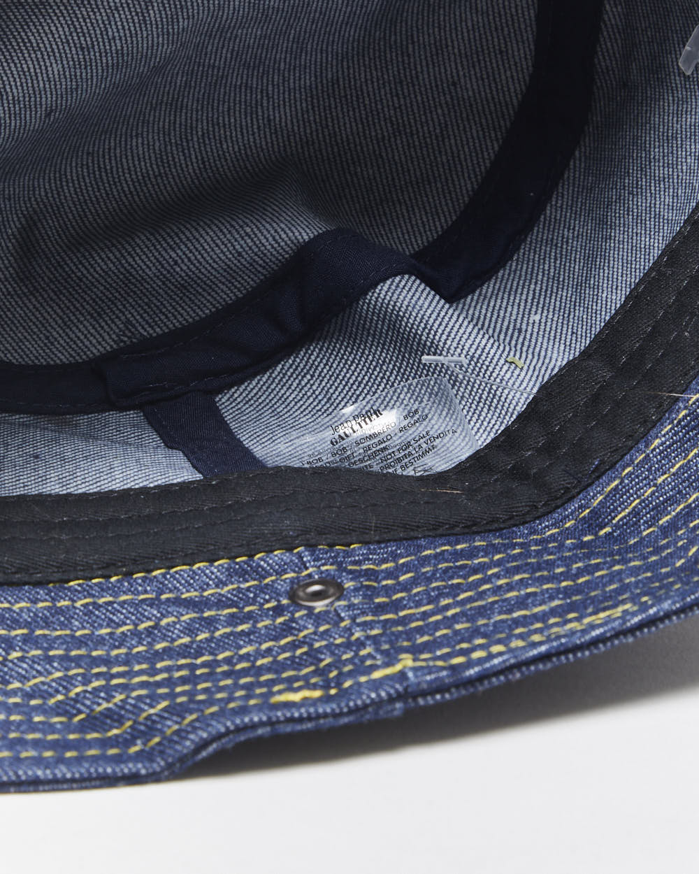 Vintage Jean Paul Gaultier PourVOUS Raw Denim Bucket Hat - S/M