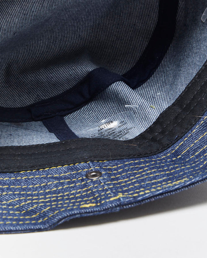 Vintage Jean Paul Gaultier PourVOUS Raw Denim Bucket Hat - S/M