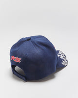 Vintage Y2K 00s Embroidered Racing Flame Velcro Baseball Cap - OS