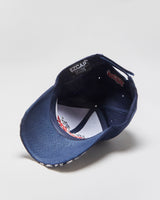 Vintage Y2K 00s Embroidered Racing Flame Velcro Baseball Cap - OS