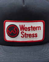 Vintage 1980s Western Stress Patch Flat Brim Trucker Hat - OS