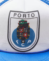 Vintage 1990s Porto FC Textured Badge Rope Peak Flat Brim Trucker Hat - OS