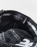 Vintage Y2K 00s Robin Roth Embroidered Contrast Stitch Diamante Embellished Velcro Baseball Cap - OS