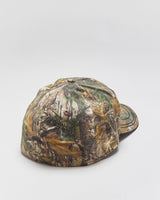 Vintage Y2K 00s GM Motors Chevrolet Realtree Camo Embroidered Signature Stretch Baseball Cap - L/XL