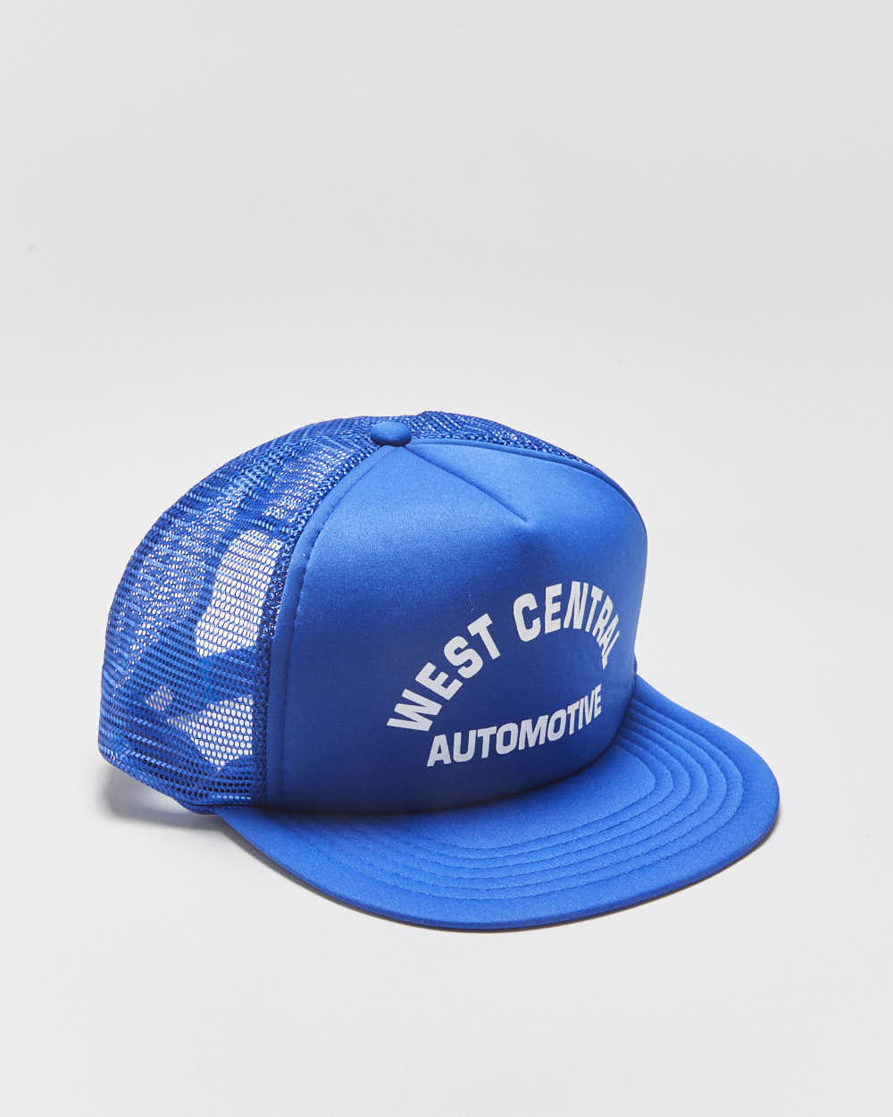 Vintage 1980s West Central Automotive Flat Brim Comda Trucker Hat - OS