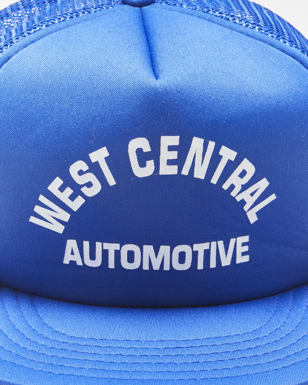 Vintage 1980s West Central Automotive Flat Brim Comda Trucker Hat - OS