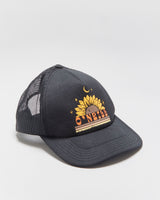 Vintage O'Neill Sunflower Moon Curved Brim Trucker Hat - OS