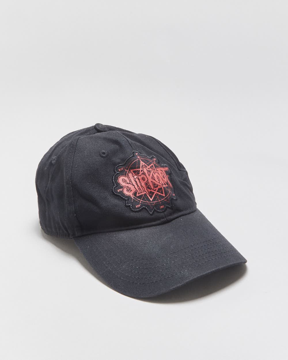 Vintage Slipknot Embroidered Canvas Logo Velcro Rock Off Baseball Cap - OS