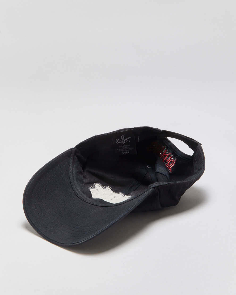 Vintage Slipknot Embroidered Canvas Logo Velcro Rock Off Baseball Cap - OS