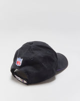 Vintage Y2K 00s Reebok Baltimore Ravens Embroidered Canvas NFL Pro Line Velcro Baseball Cap - OS