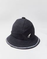 Vintage Y2K 00s Kangol 'Stripe Casual' Wool Blend Embroidered Bermuda Hat - M
