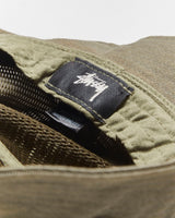Vintage Stussy Khaki Canvas Mesh Utility Bucket Hat - L/XL