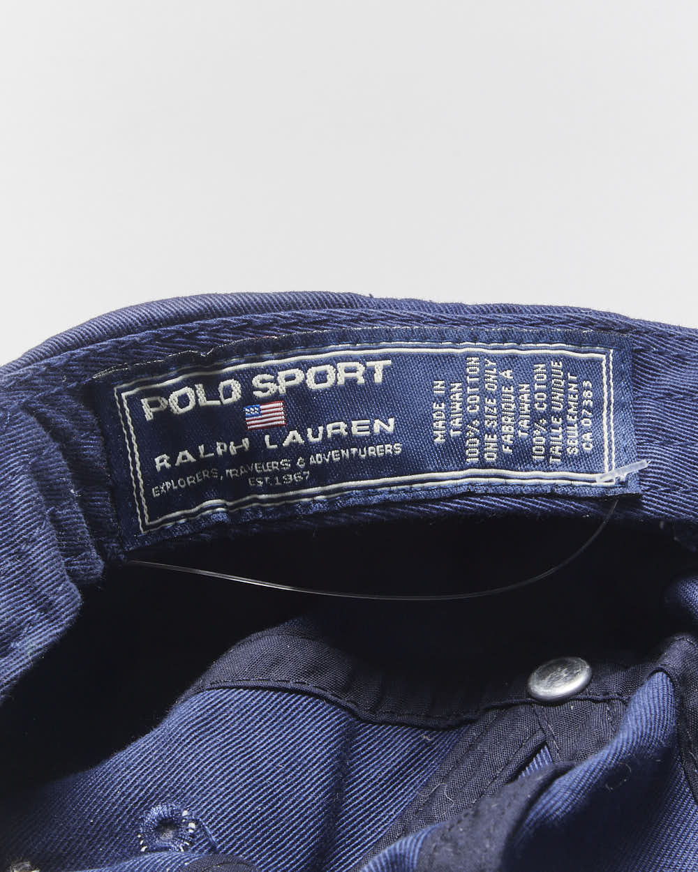 Vintage Y2K 00s Polo Sport Ralph Lauren Embroidered Spell-Out Canvas Baseball Cap - OS