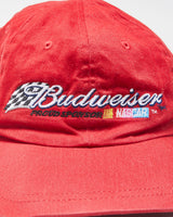 Vintage Y2K 00s Budweiser Nascar Canvas Embroidered Velcro Baseball Cap - OS
