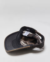 Vintage Stussy Brown Low-Pro Leather Cutout Contrast Stitch Trucker Hat - OS