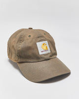 Vintage '06 Y2K Carhartt Khaki Distressed Duck Canvas Flex Fit Baseball Cap - L/XL
