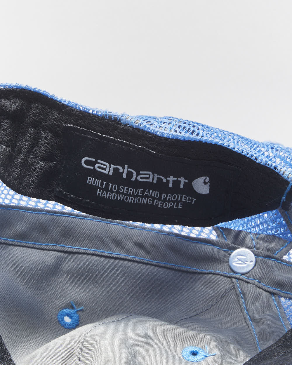 Vintage Carhartt Aqua Canvas Mesh Back Trucker Hat - OS