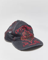 Vintage Y2K 00s Affliction 'Live Fast' Distressed Canvas Trucker Hat - OS