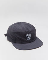 Stussy Smooth Shell Stock Logo Flat Brim Baseball Cap - OS