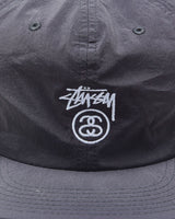 Stussy Smooth Shell Stock Logo Flat Brim Baseball Cap - OS