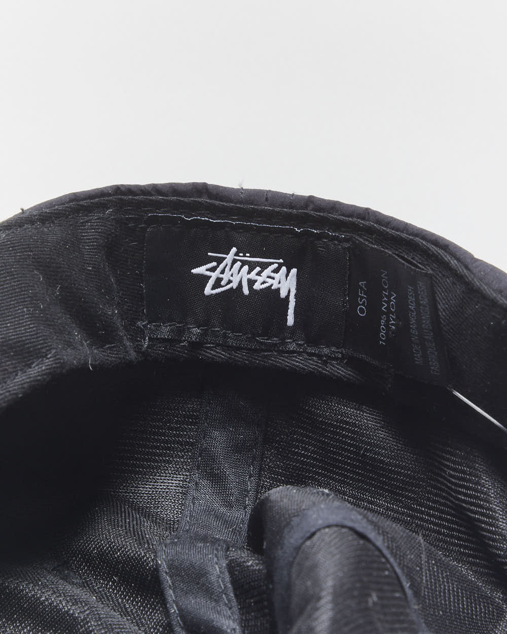 Stussy Smooth Shell Stock Logo Flat Brim Baseball Cap - OS