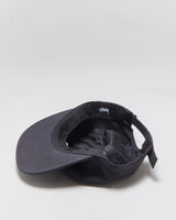 Stussy Smooth Shell Stock Logo Flat Brim Baseball Cap - OS