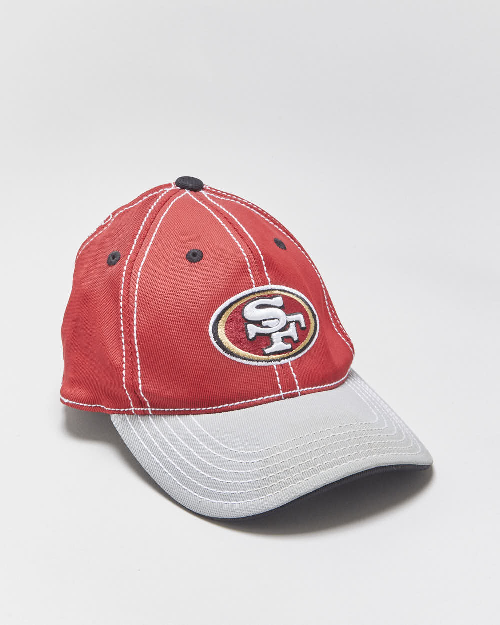 Vintage Y2K 00s Reebok San Francisco 49ers Contrast Stitch Canvas NFL Equipment Flex Baseball Cap - S/M