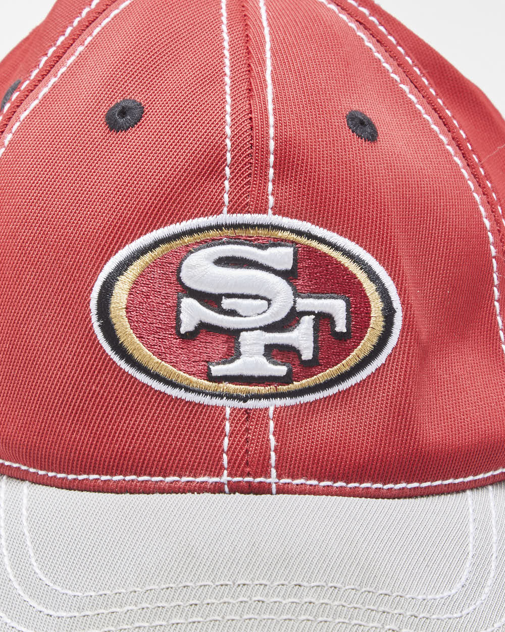 Vintage Y2K 00s Reebok San Francisco 49ers Contrast Stitch Canvas NFL Equipment Flex Baseball Cap - S/M